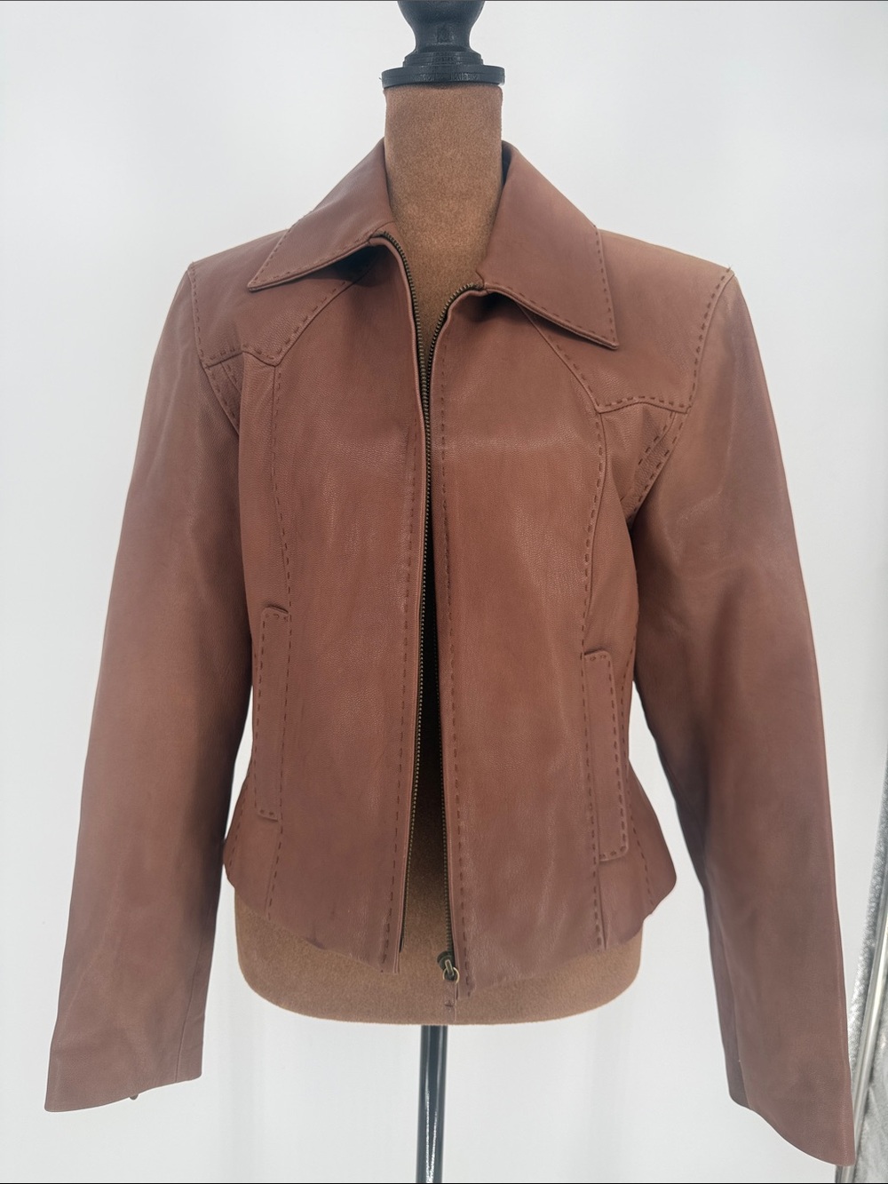 Vintage Cripple Creek Genuine Leather Jacket Size S